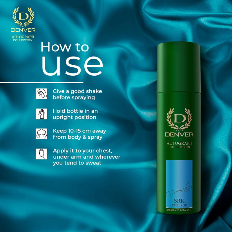 Shake the can well. Hold upright, 6 inches away from the body. Spray evenly over underarms and body. Allow to dry before dressing.