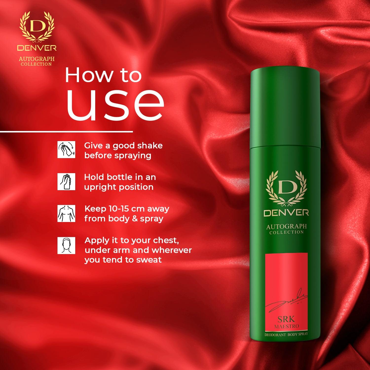 Denver Maestro Deodorant How To Use?