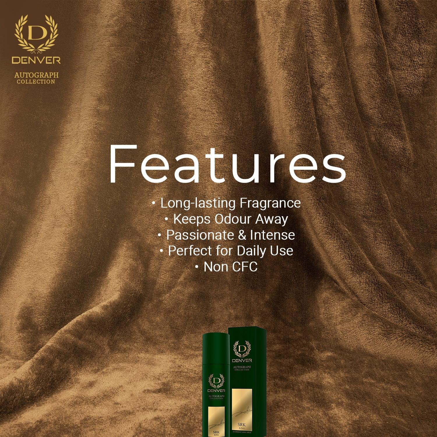 Denver King Deodorant Features