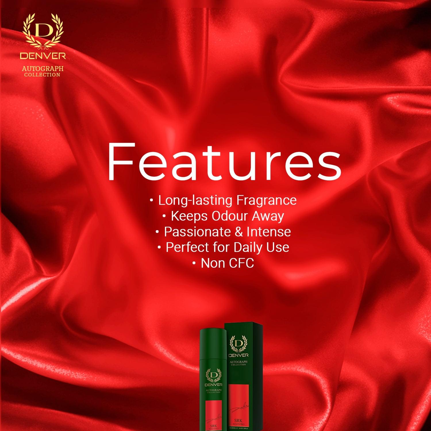 Denver Maestro Deodorant Features