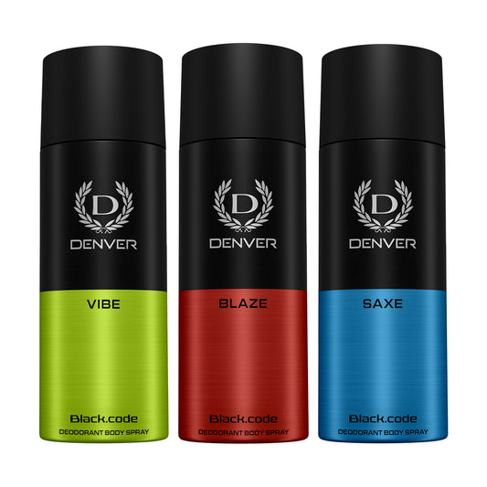 Denver Pack of 3 Deos (Vibe + Blaze + Saxe) - 150ml Each