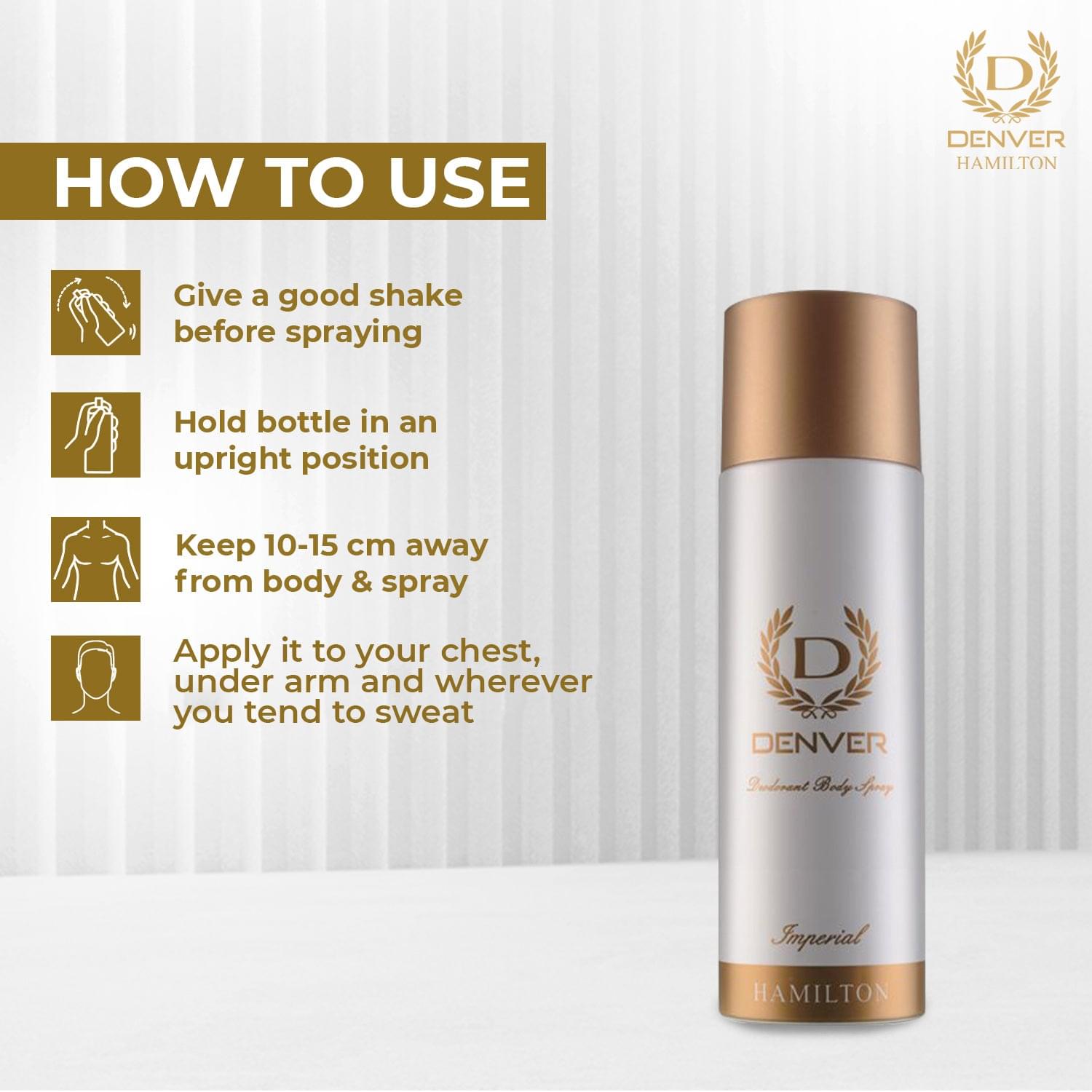 Denver Imperial Nano Deodorant How To Use?