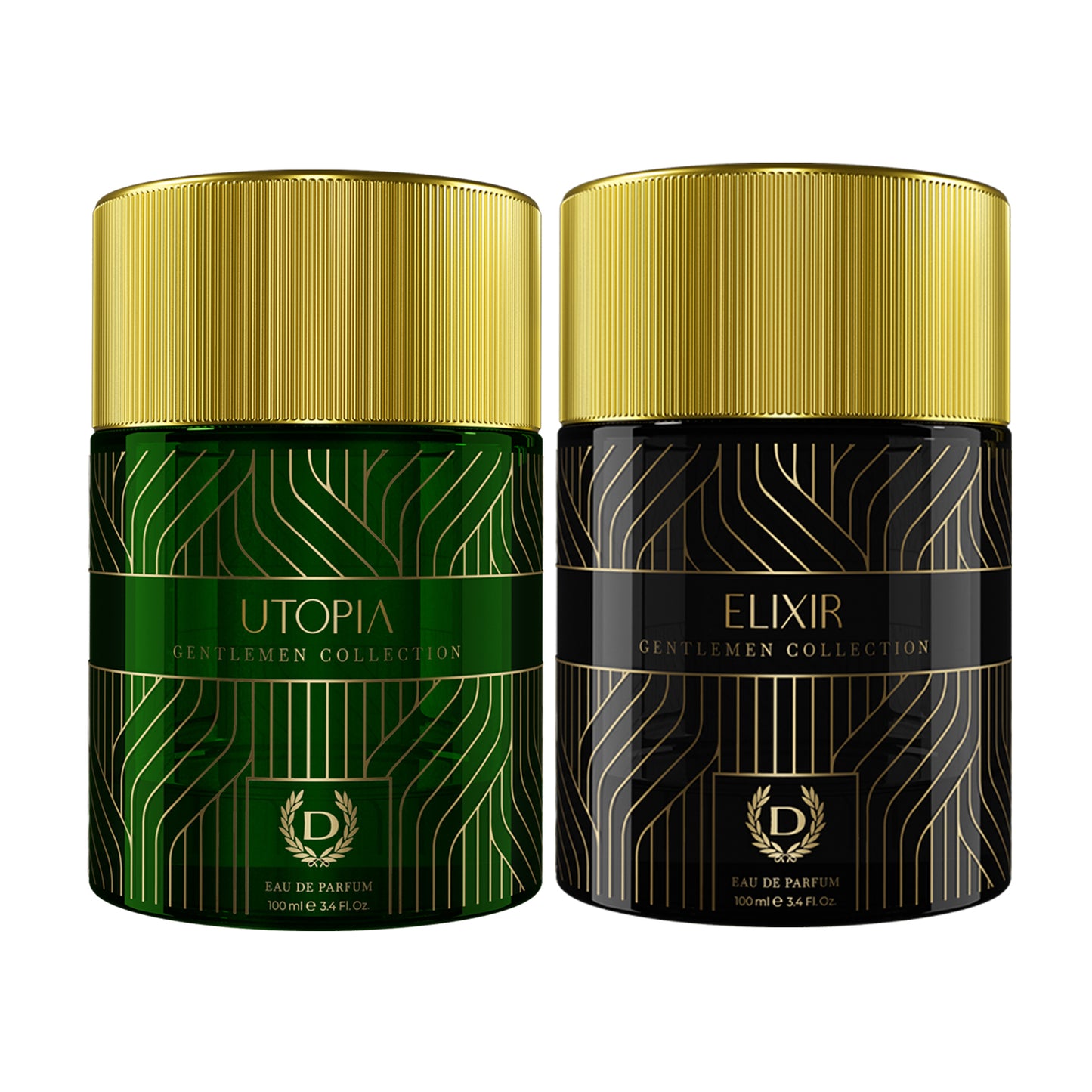 Denver Pack of 2 Gentlemen Collection Utopia & Elixir Perfume 100ml