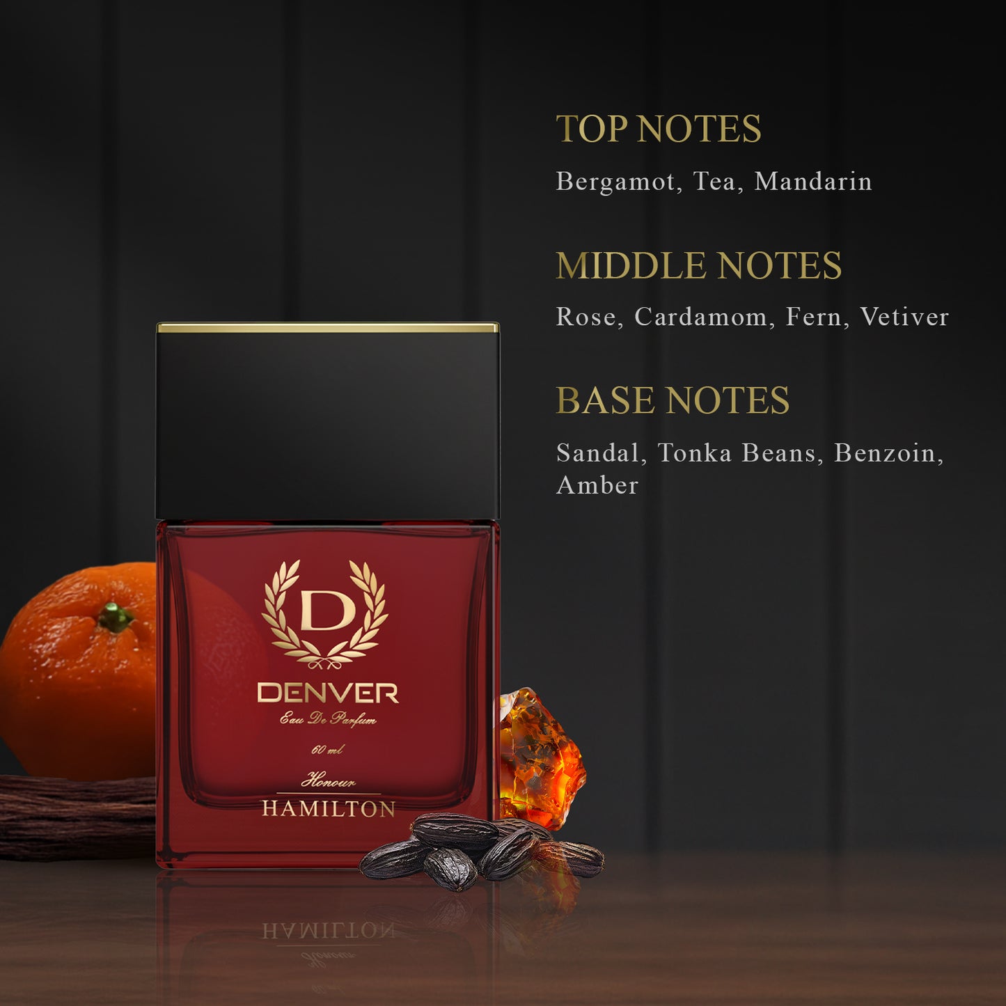 Denver Pack of 3 Honour Perfumes - 60ml Each