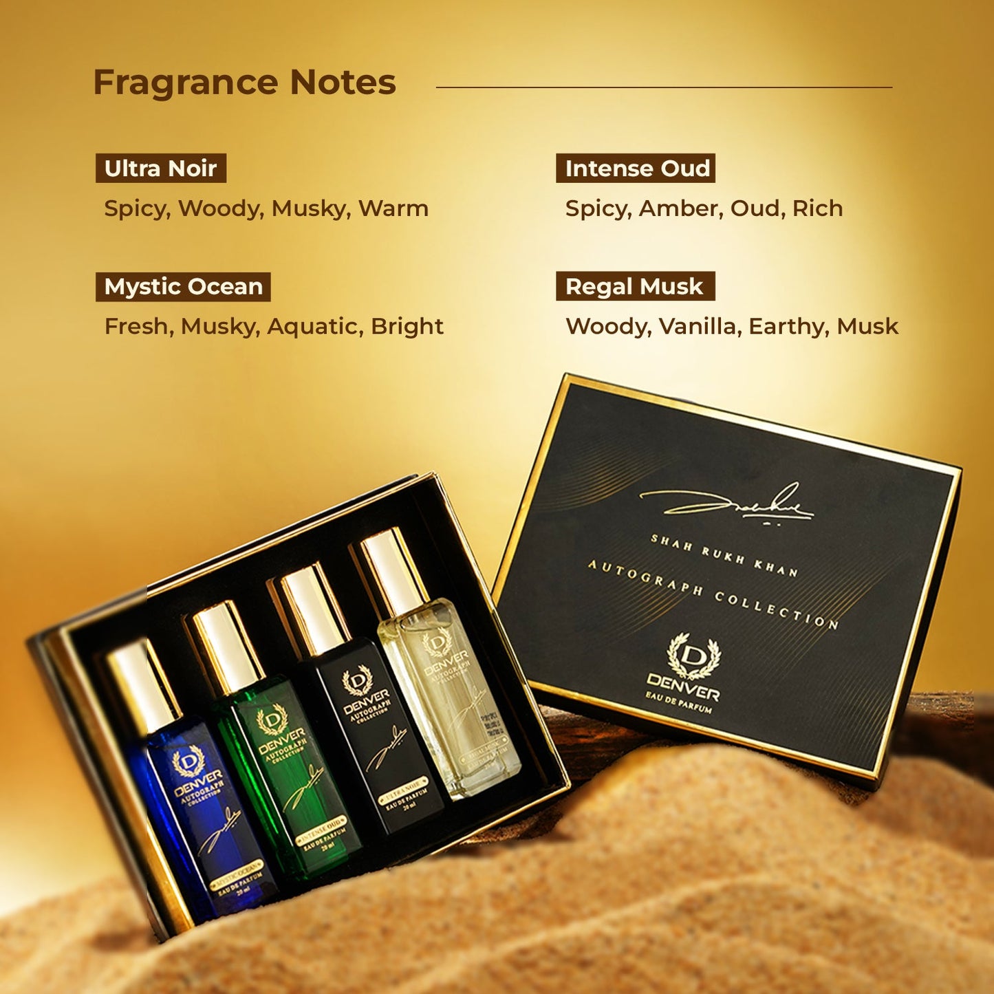 Denver Autograph Gift pack Perfume Fragrance Notes