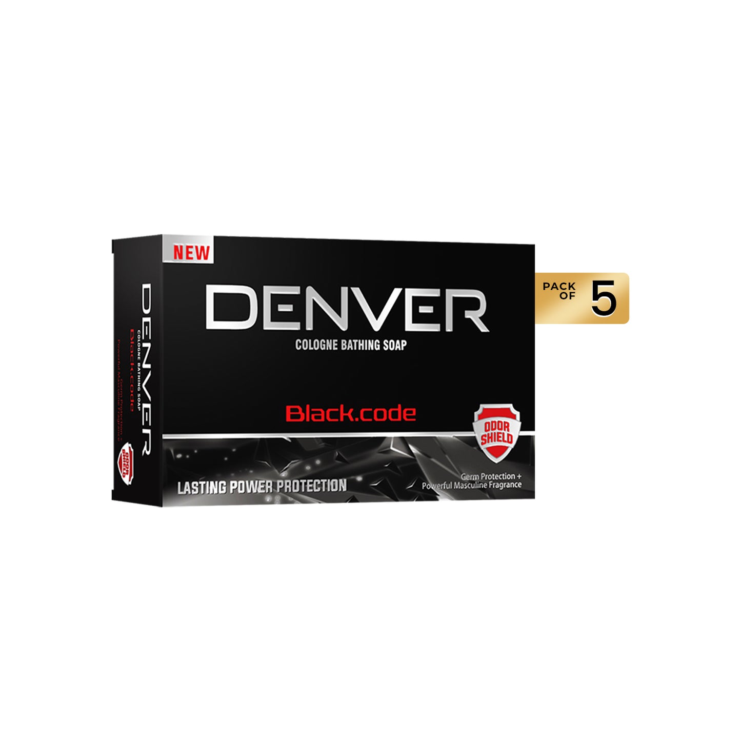 Pack of 5 Black Code Cologne Soap 125g