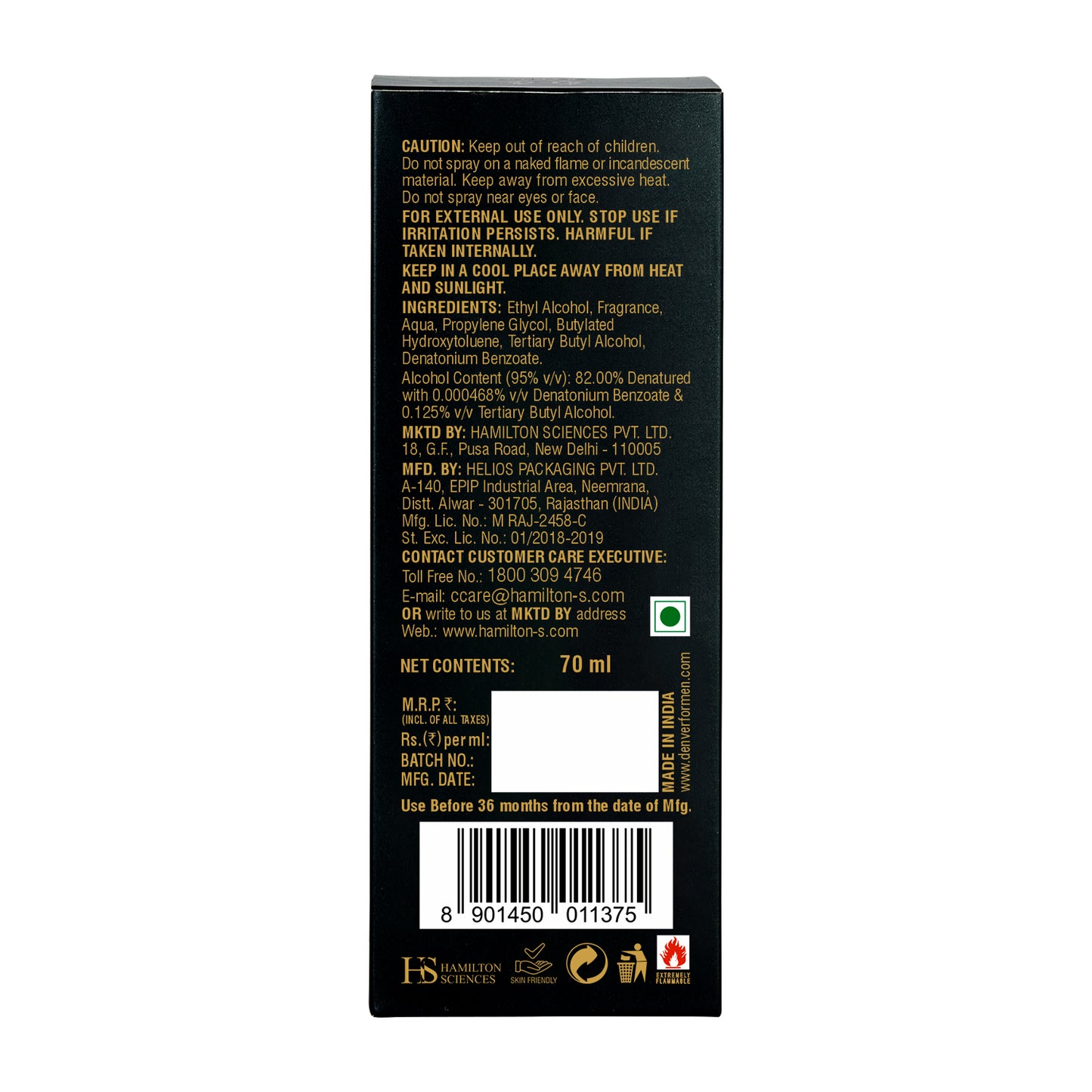 Champ Perfumes - 70ml Each Back Side