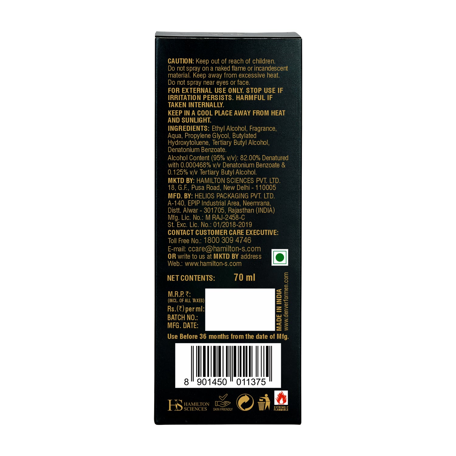 Champ Perfumes - 70ml Each Back Side