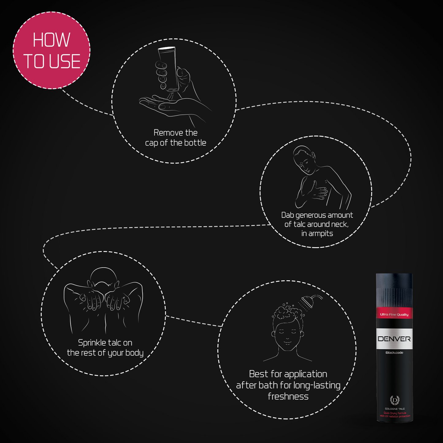 Black Code Body Talc How To Use?