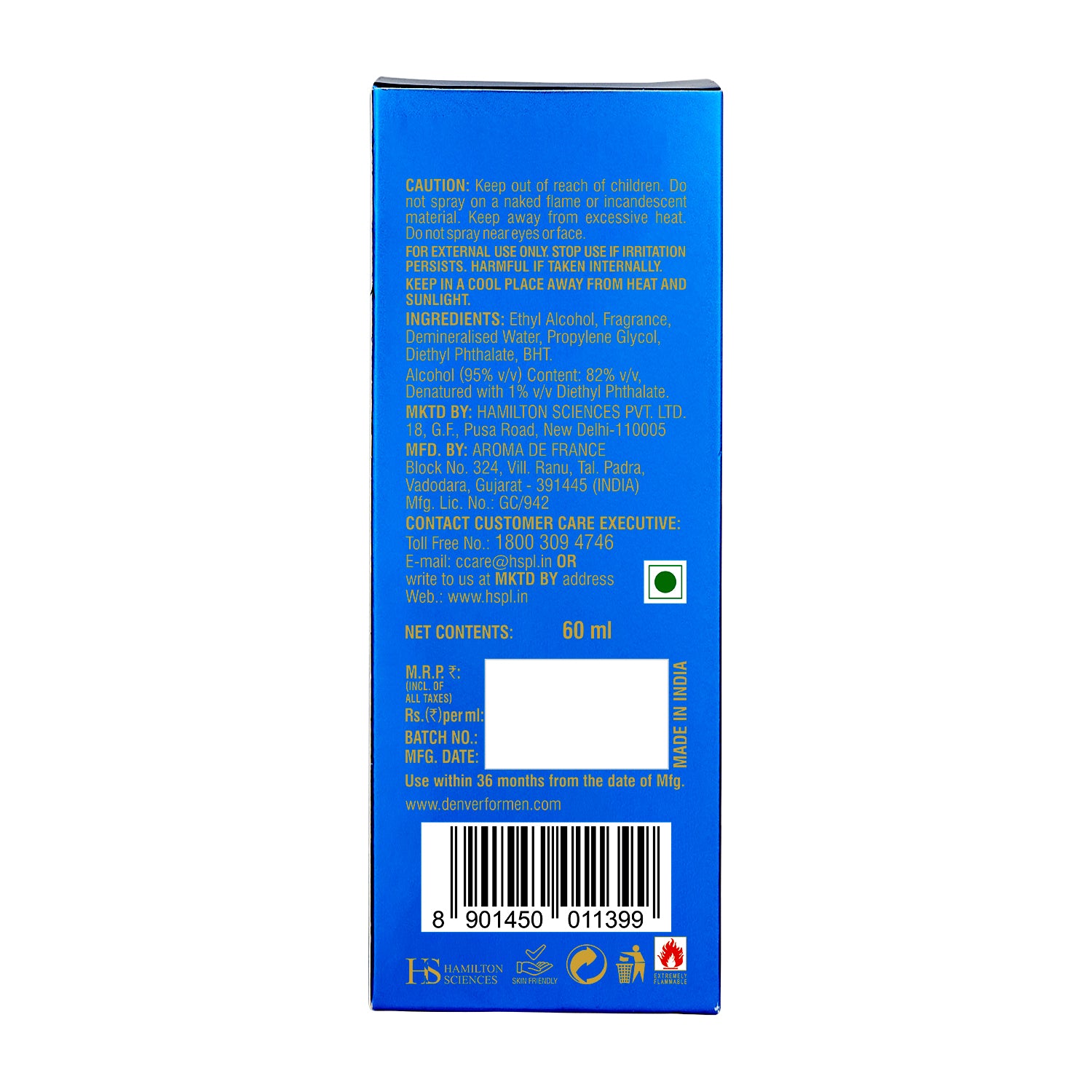 Goal Perfume 60ml Back Side