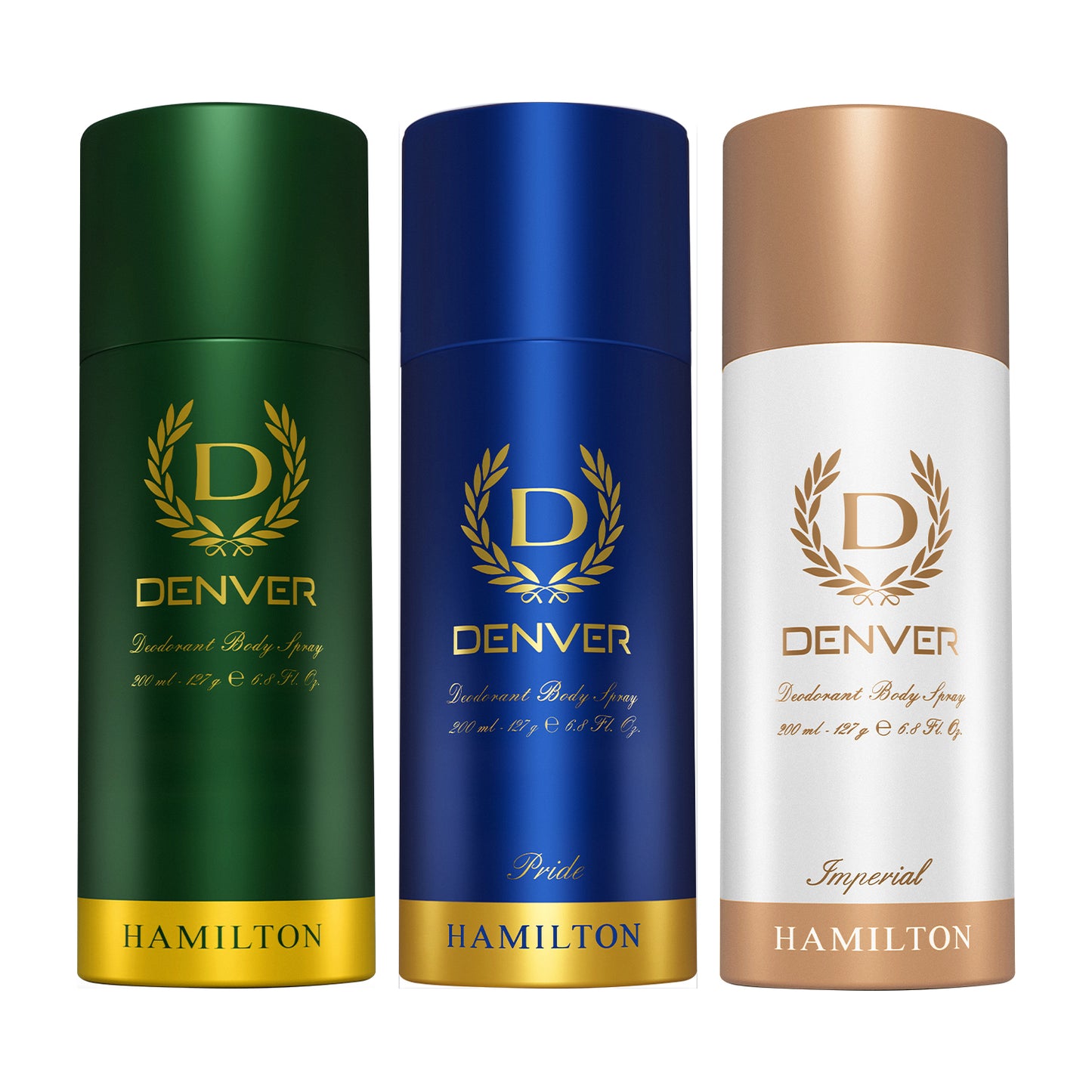 Pack of 3 Deos (Hamilton + Pride + Imperial) - 200ml Each