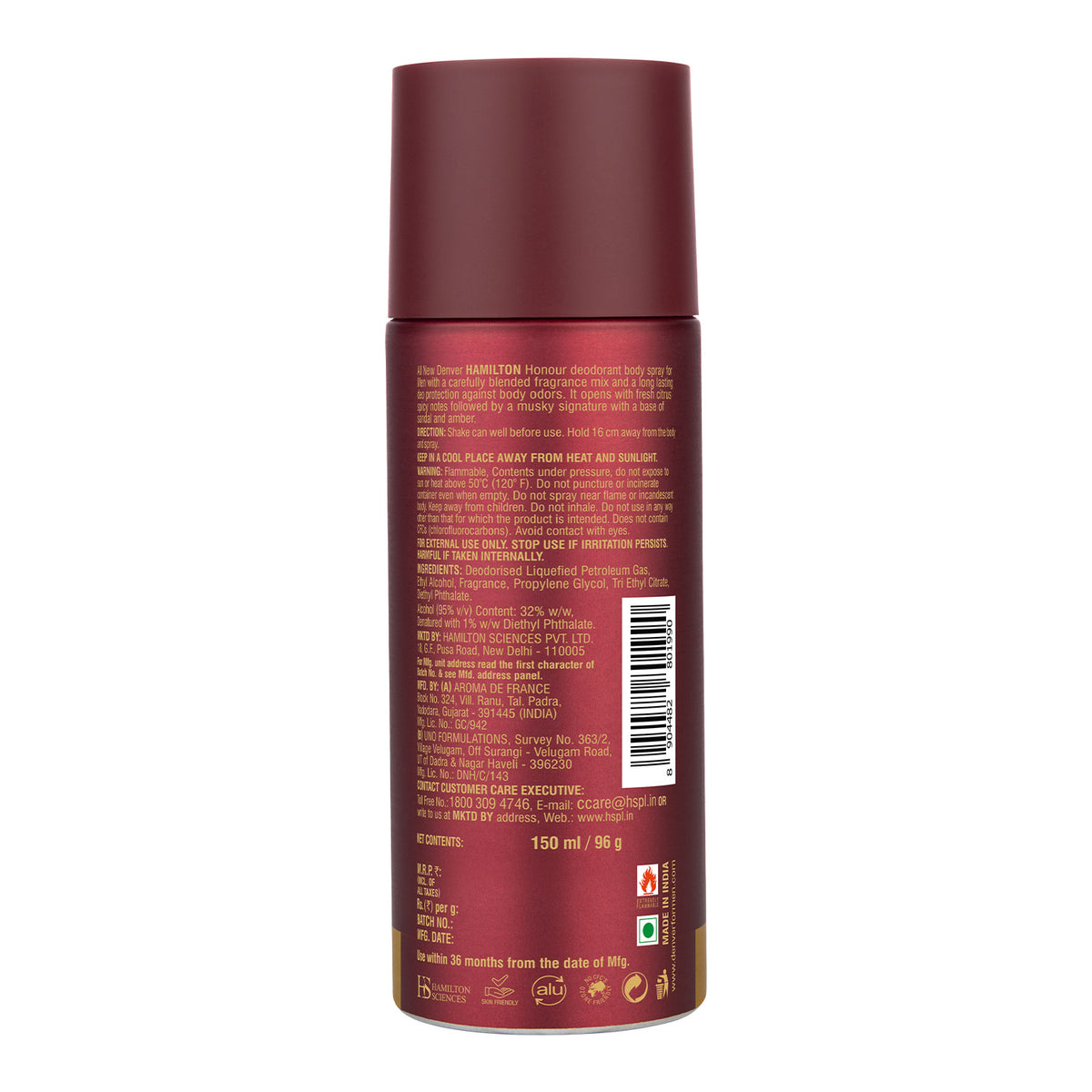 Honour Deo 150ml Deodorant | DENVER
