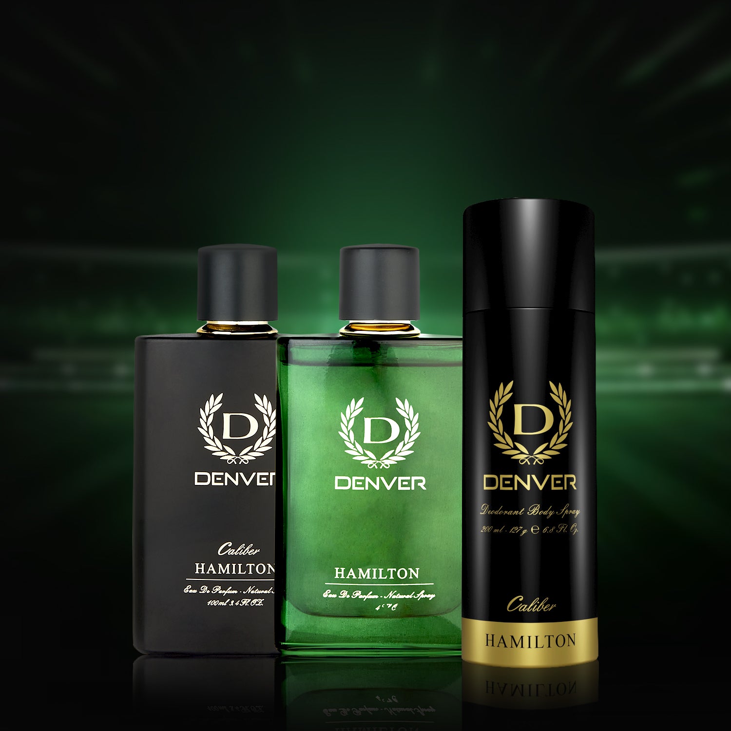 Denver Caliber & Hamilton 100ml Perfume + Caliber 200ml Deodorant