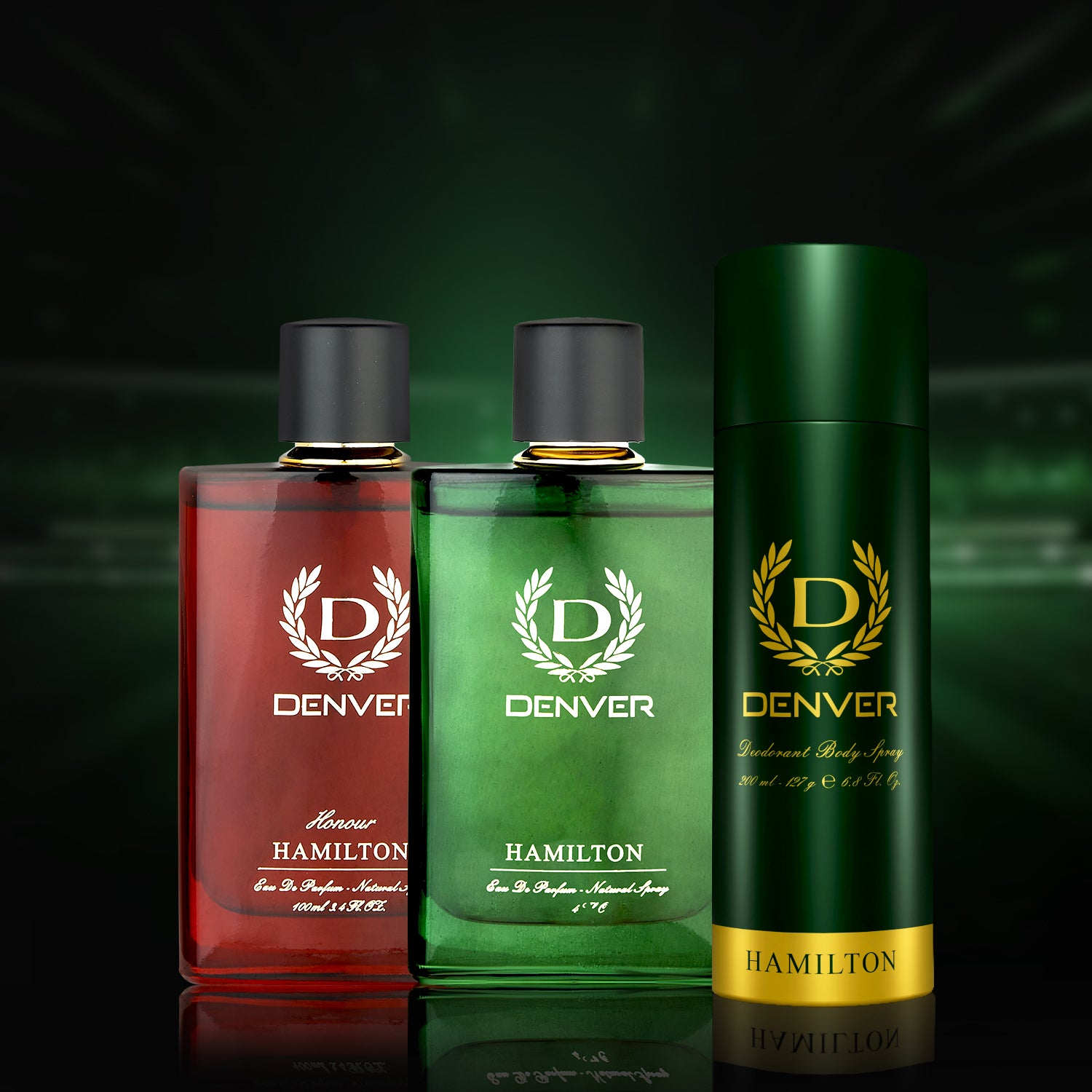 Denver Honour & Hamilton 100ml Perfumes + Hamilton 200ml Deodorant