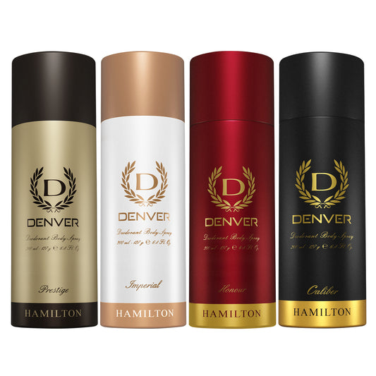 Pack of 4 Deos (Prestige + Imperial + Honour + Caliber) - 200ml Each