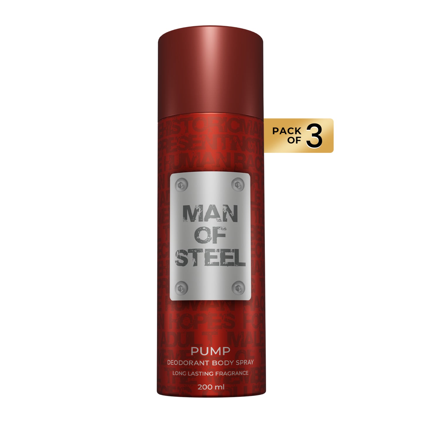 Pack of 3 Pump Deodorants 200ML