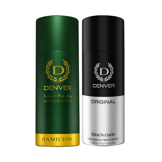 Pack of 2 Deos (Hamilton + Black Code Original) - 200ml Each