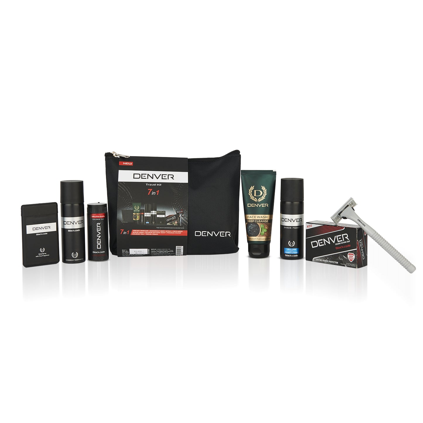 Denver Black Code Grooming Kit For Men