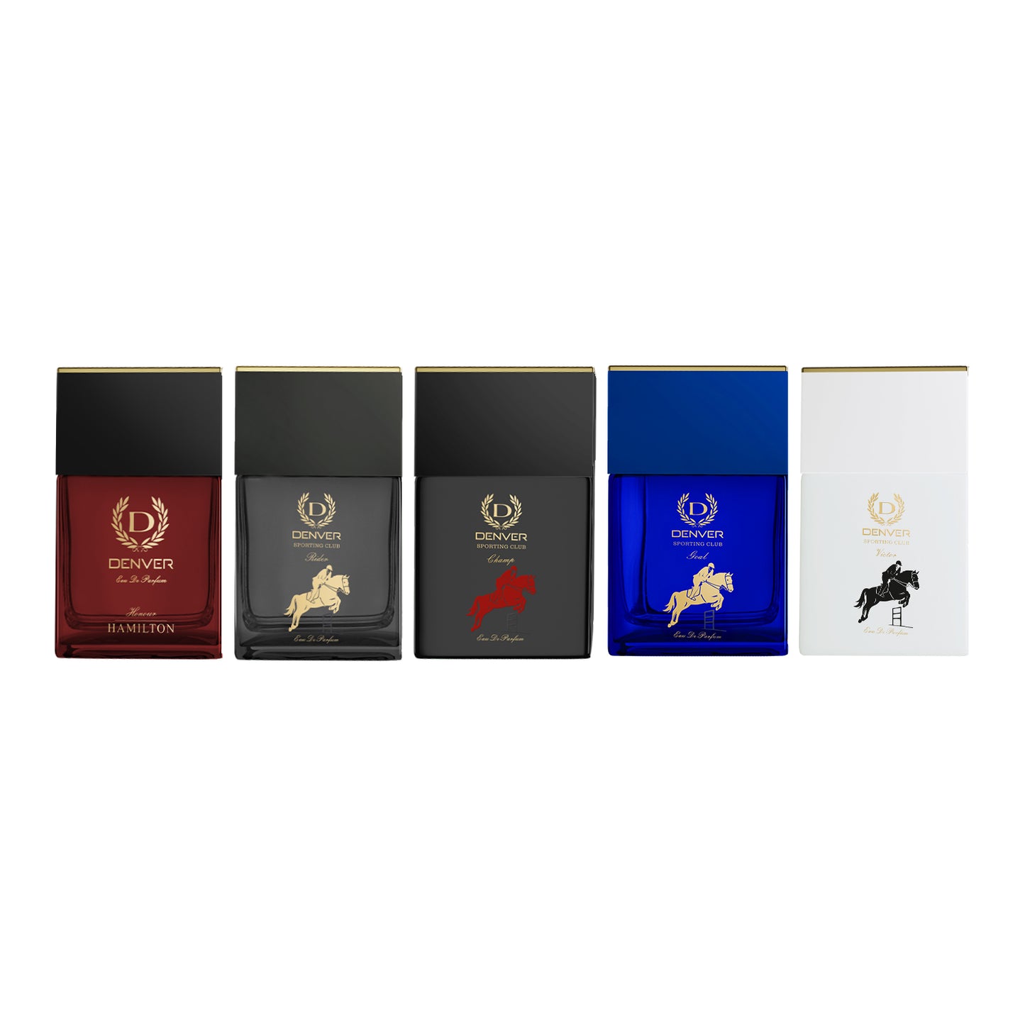 Denver Pack of 5 Perfumes (Champ + Victor + Rider + Goal + Honour) - 70ml Each