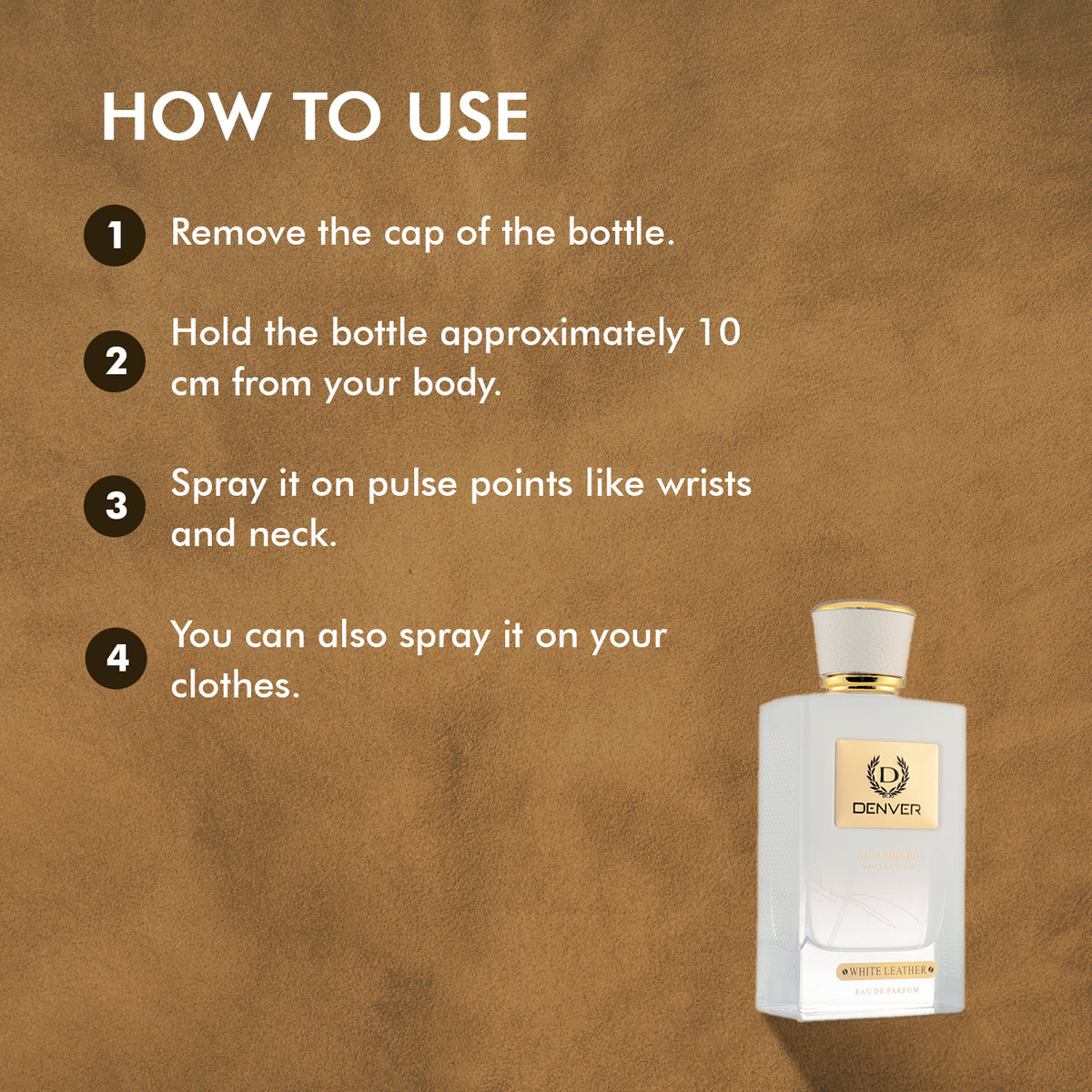 SRK Perfume White Leather - How To Use?