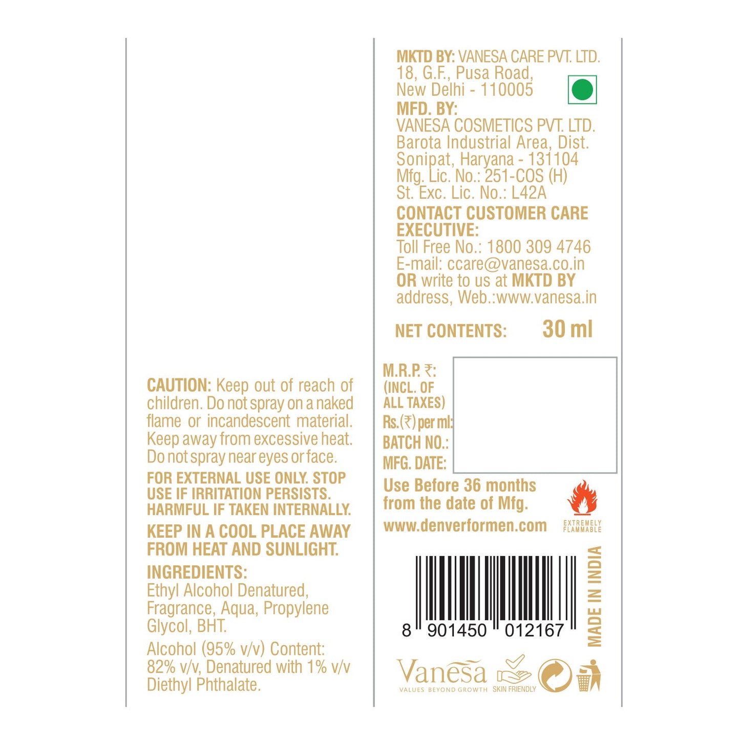 Mogul perfume Back side