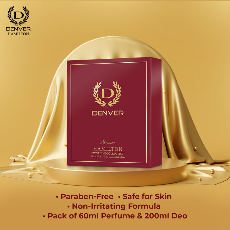 Denver Gift Pack Honour | 60 ML Perfume | 200 ML Deodorant