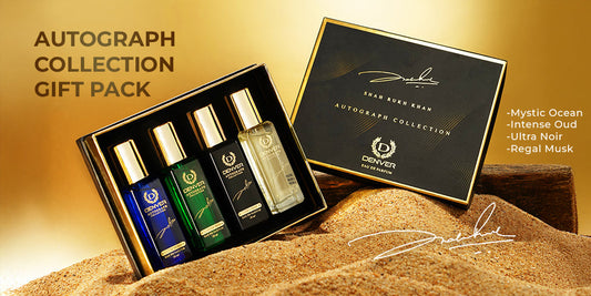 Luxury Rakhi gift for your bro starts with a thoughtful choice. Explore DENVER SRK Autograph premium perfume gift sets and signature fragrances to make Raksha Bandhan truly memorable.