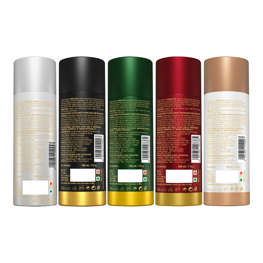 Hamilton, Victor, Honour, Caliber and Imperial Deo Combo - For Men 180/200ml -SALE