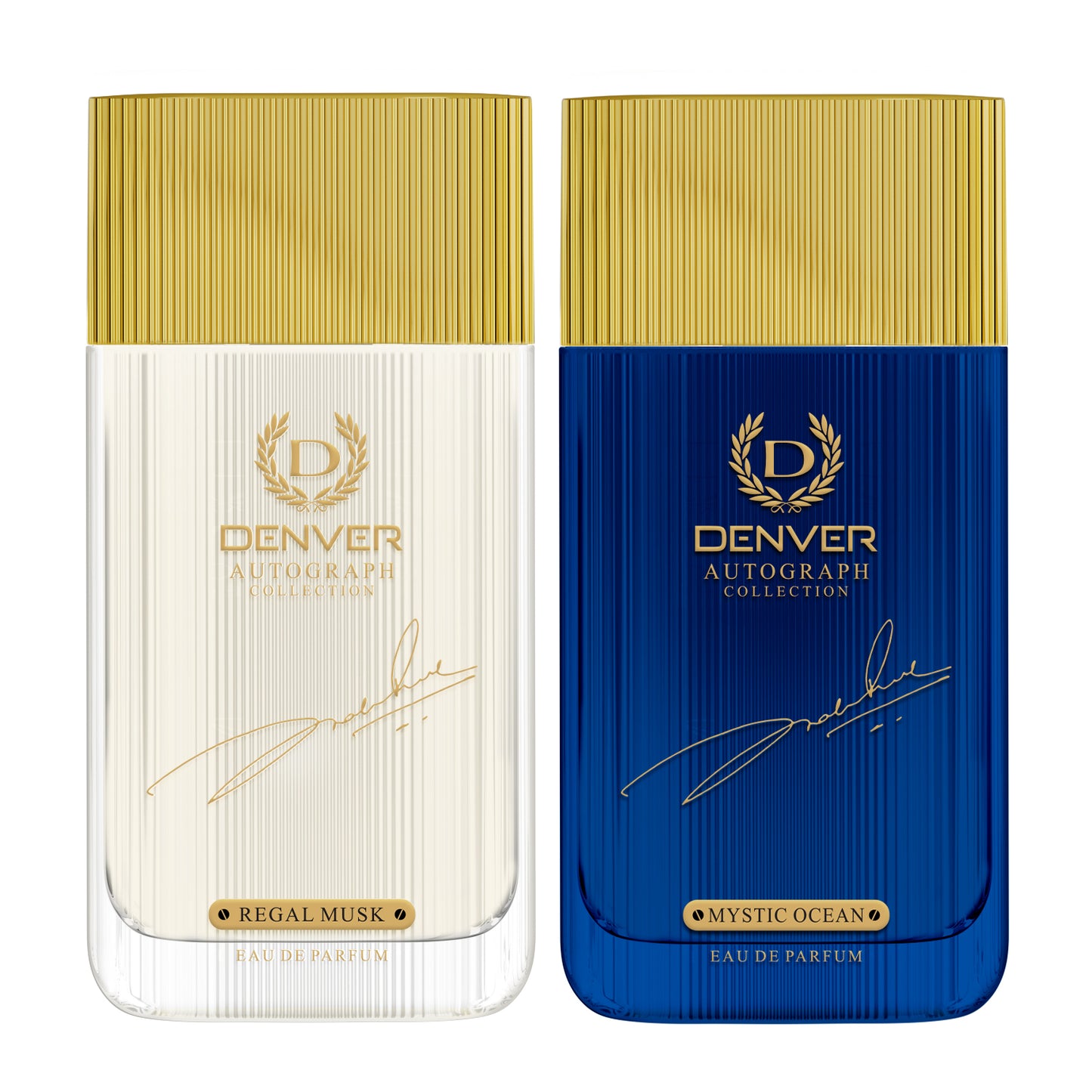 DENVER Pack of 2 SRK Autograph Perfume (Regal Musk + Mystic Ocean) - 60ml Each