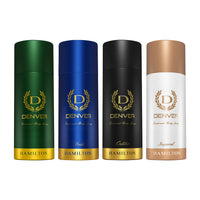 Pack of 5 Deos (Hamilton + Pride + Caliber + Imperial) - 150ml Each 
