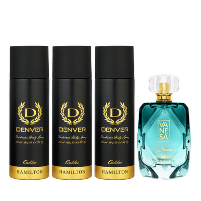 Caliber deo pack of 3 with Vanesa  
 Dream Perfume