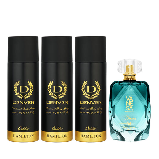 Caliber deo pack of 3 with Vanesa  
 Dream Perfume