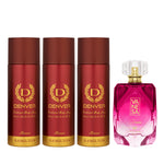 3 Honour Deo 200ml and Desire Perfume 100ml Set