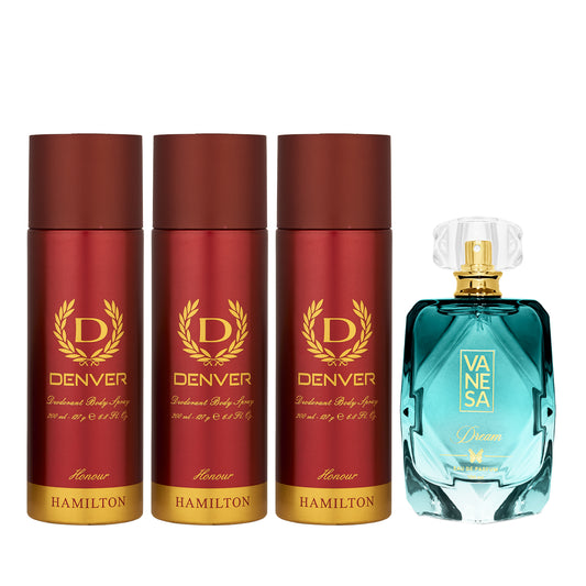 Honour deo pack of 3 with Vanesa Dream Perfume