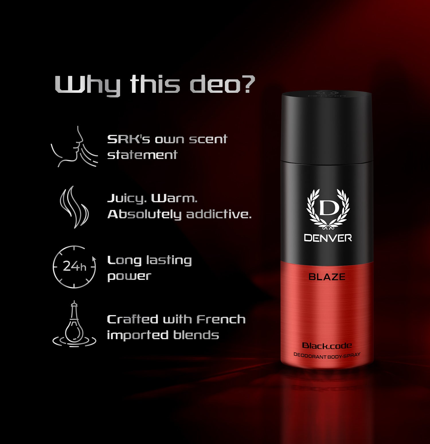 Denver Blaze Deodorant 150ml - Why this deo?