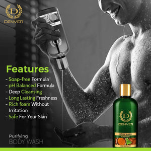 Denver Purifying Body Wash Features