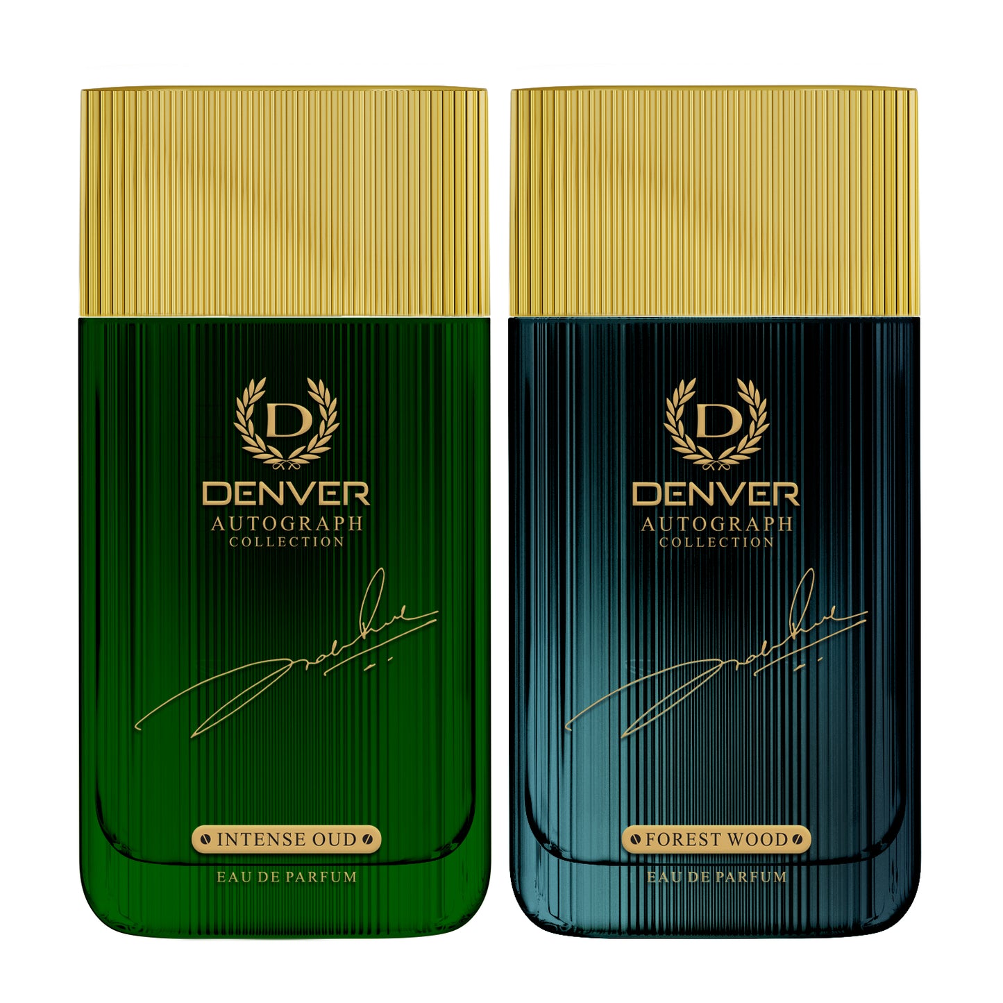 DENVER Pack of 2 SRK Autograph Perfume (Intense Oud + Forest Wood) - 60ml Each