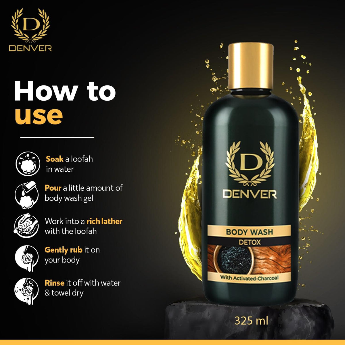 Denver Detox Body Wash How To Use?
