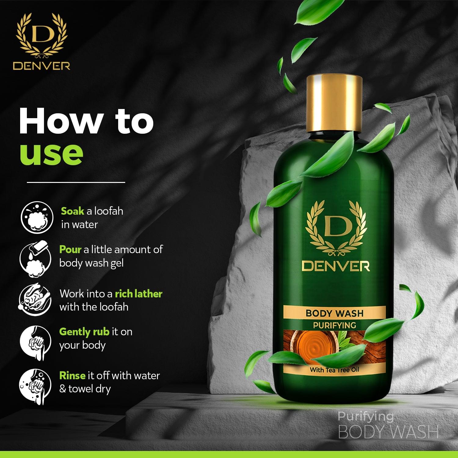 Denver Purifying Body Wash How To Use?