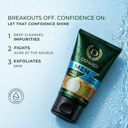 Acne Clear Face Wash 100GM | DENVER