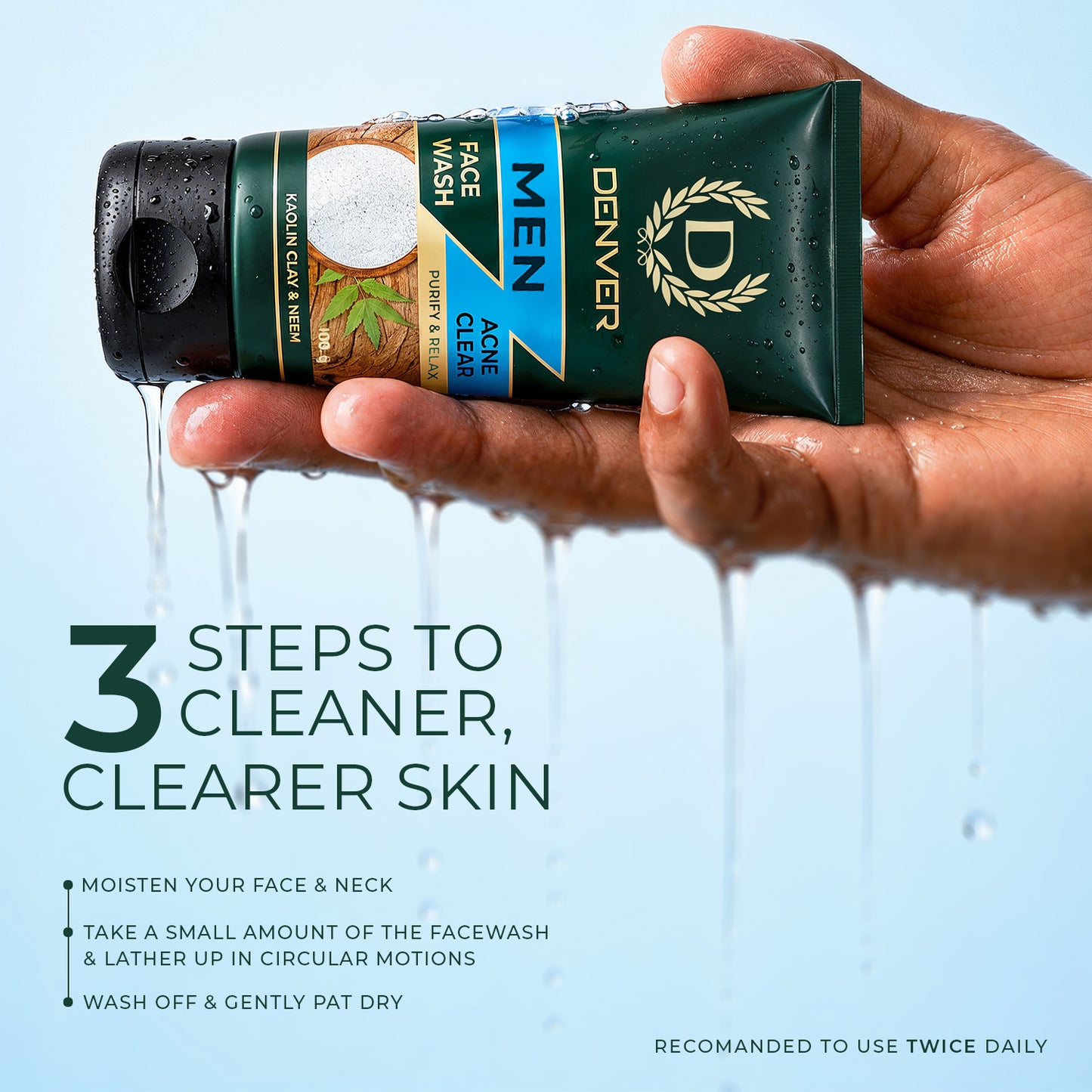 Acne Clear Face Wash 100GM | DENVER