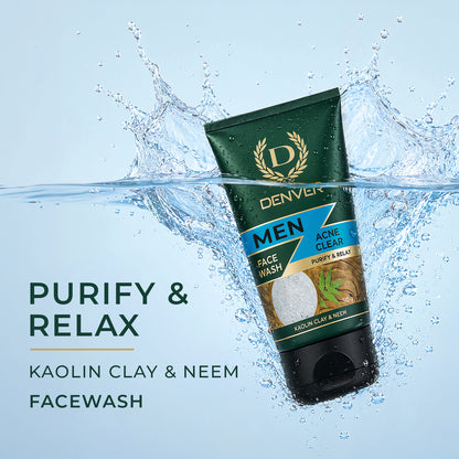Acne Clear Face Wash 50GM | DENVER