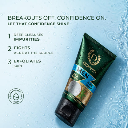 Acne Clear Face Wash 50GM | DENVER