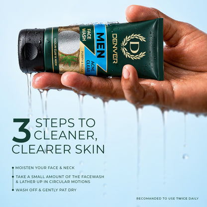 Acne Clear Face Wash 50GM | DENVER