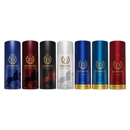 Denver Pack of 7 Deos (Pride+Integrity+Honour+Victor+Goal+Ace+Champ) - 150/165ml