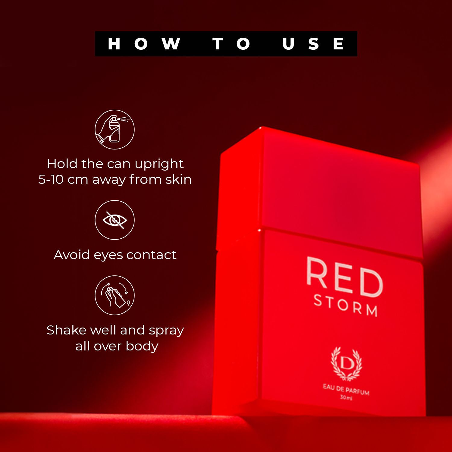 Red storm Perfume How To Use?