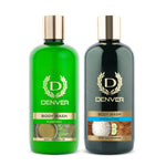 Denver Body Wash Combo Purifying And Hydrating 325ml Each with Loofah