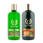 Denver Body Wash Combo Purifying And Refreshing 325ml Each with Loofah