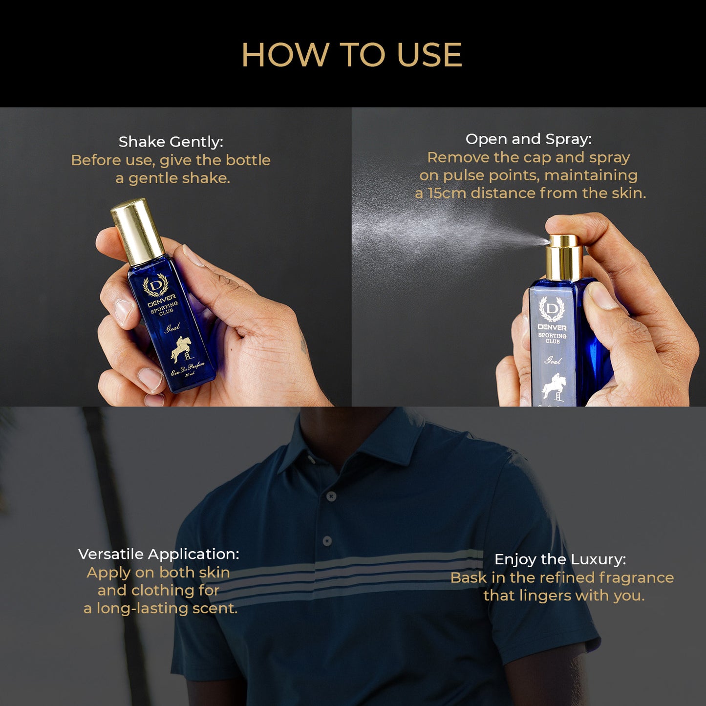 Sporting Club EDP perfume 20ml How To Use?