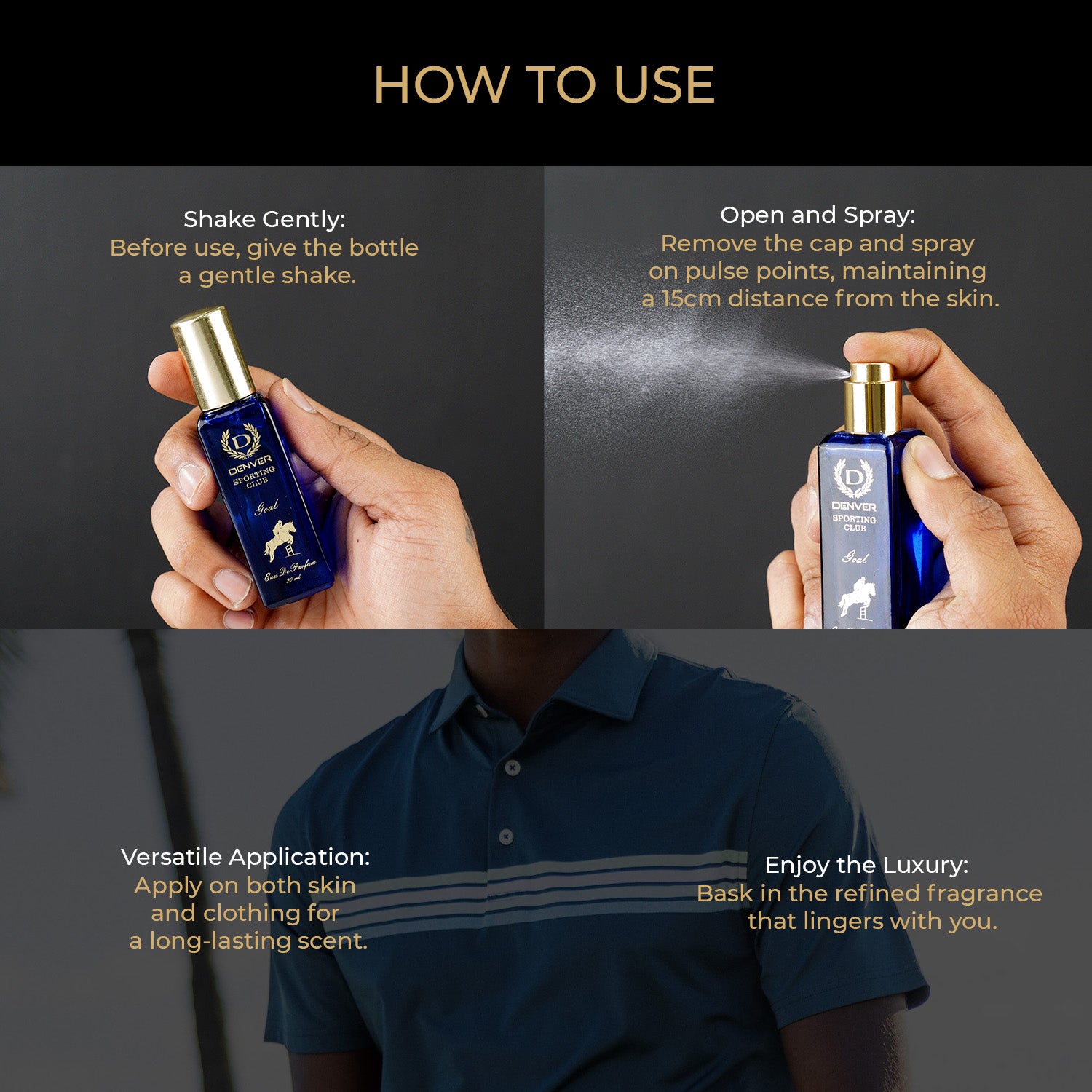 Sporting Club EDP perfume 20ml How To Use?